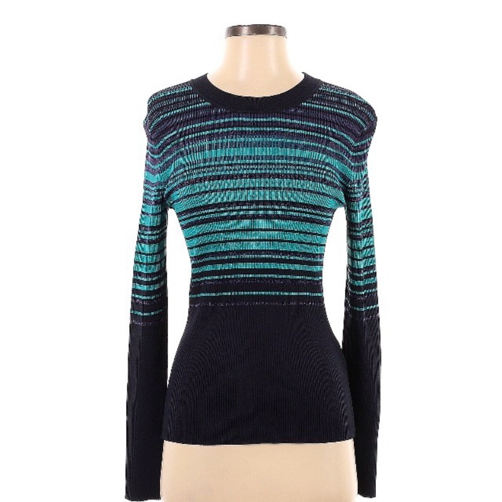 Boss Blue and Black Striped Sweater